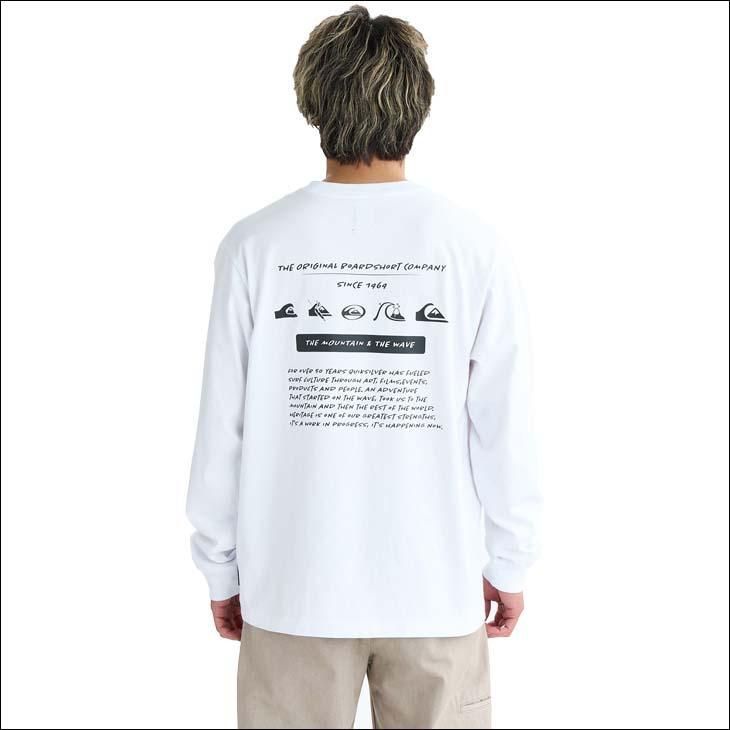 25 FW Quiksilver クイックシルバー ロンT 長袖 Tシャツ ロゴ入り