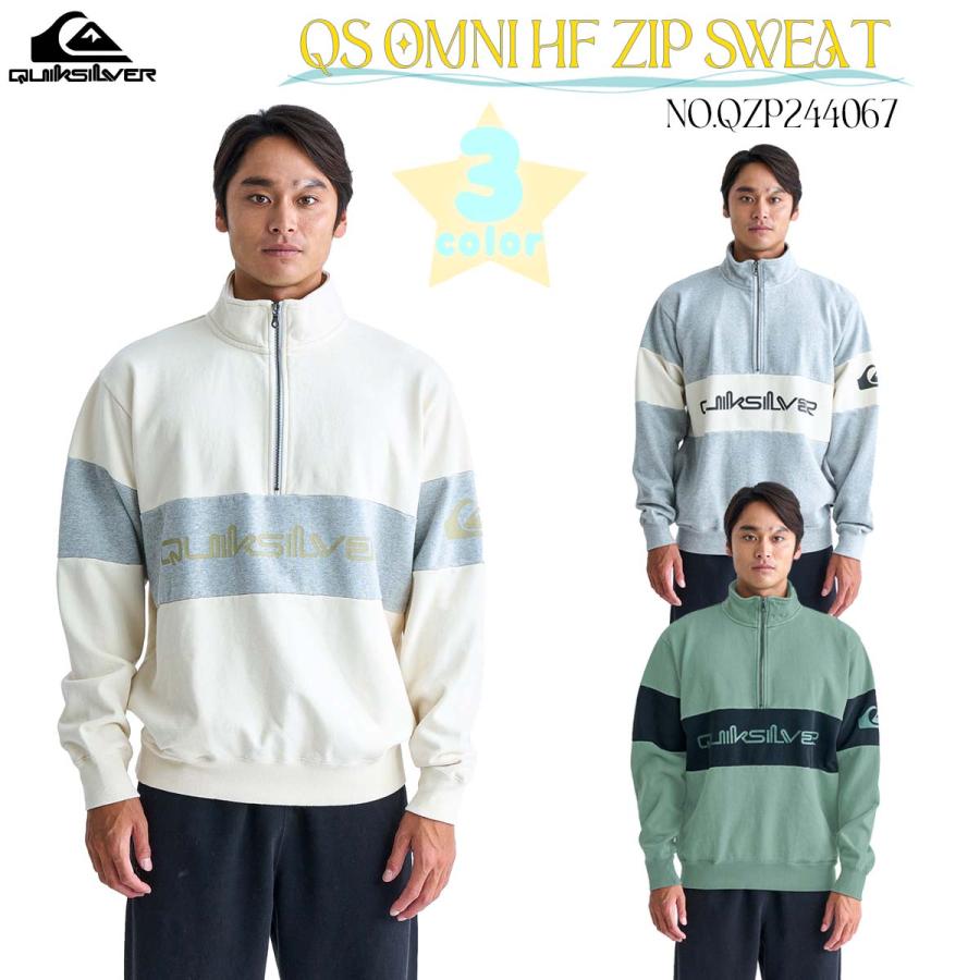 Quiksilver 24 FW クイックシルバー スウェット ハーフジップ Quiksilver 24 FW クイックシルバー スウェット ハーフジップ