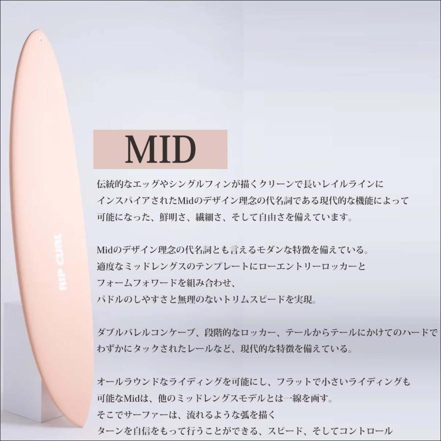 25 RIP CURL リップカール サーフボード ミッド ファンボード シングル