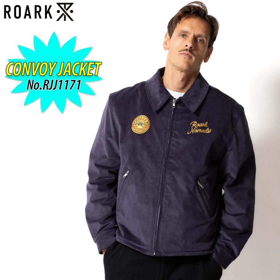 25 ROARK ロアーク ジャケット CONVOY JACKET アウター コーデュロイ フリース 防寒 カジュアル ワッペン 刺繍 メンズ 2025年秋冬 品番 RJJ1171 日本正規品 25 ROARK ロアーク ジャケット CONVOY JACKET アウター コーデュロイ