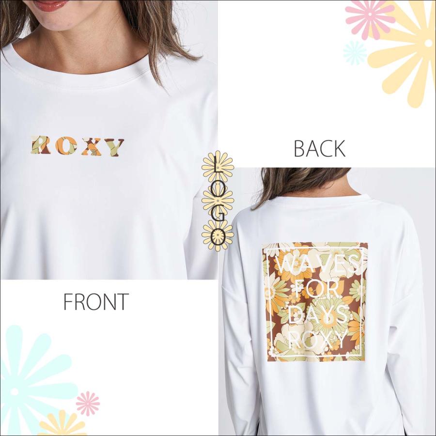 ★極美品★ ゴッドセレクションXXX ラッシュガード　Lサイズ　未使用品 ROXY（ロキシー） ラッシュガード レディース 長袖 UVカット 23 HS