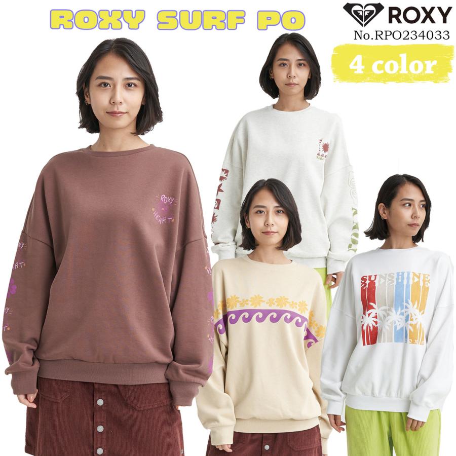 最終値下げ❗️美品❗️ロンスプ ROXY Pop Surf Mサイズ ROXY（ロキシー） 23 FW ROXY トレーナー ROXY SURF PO ジップ ロゴ