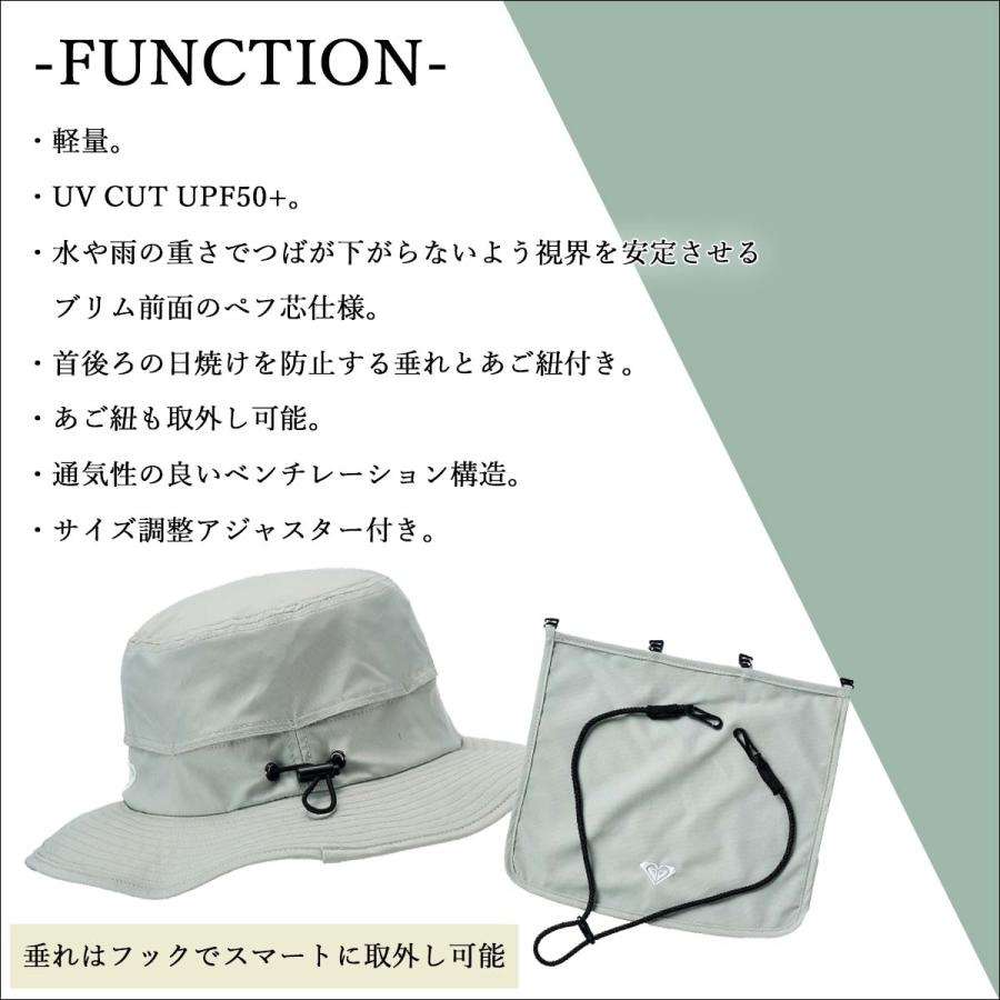 ROXY（ロキシー） 26 SS ROXY サーフハット 帽子 UVカット あご紐 大人