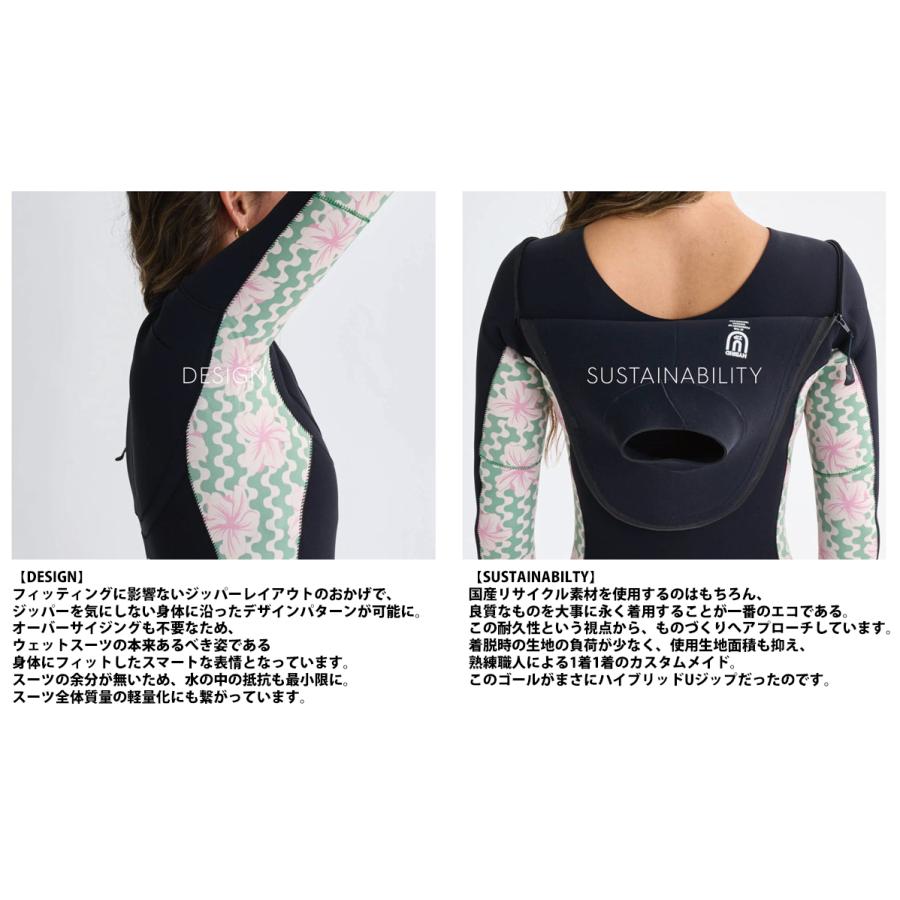 ROXY フラワーパターン ウェットスーツ ROXY フラワーパターン ウェットスーツ ROXY フラワーパターン