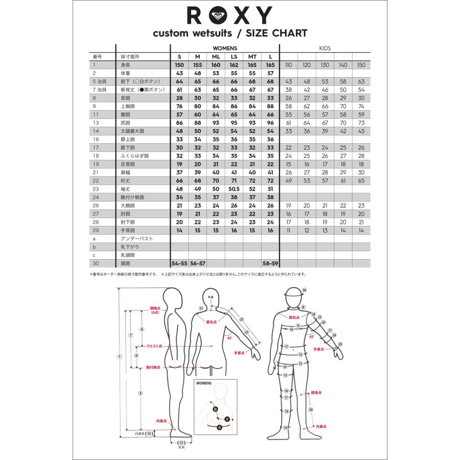 ROXY 25-26 ロキシー セミドライ ウエットスーツ バックジップ