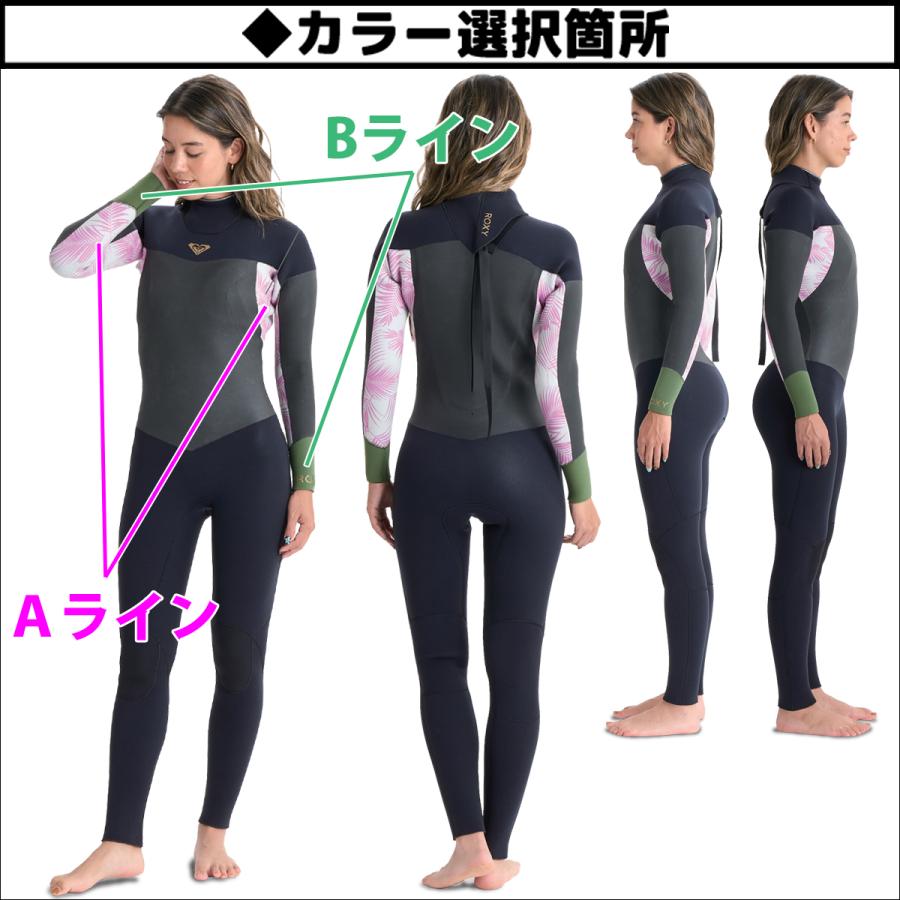 ROXY 25-26 ロキシー セミドライ ウエットスーツ バックジップ