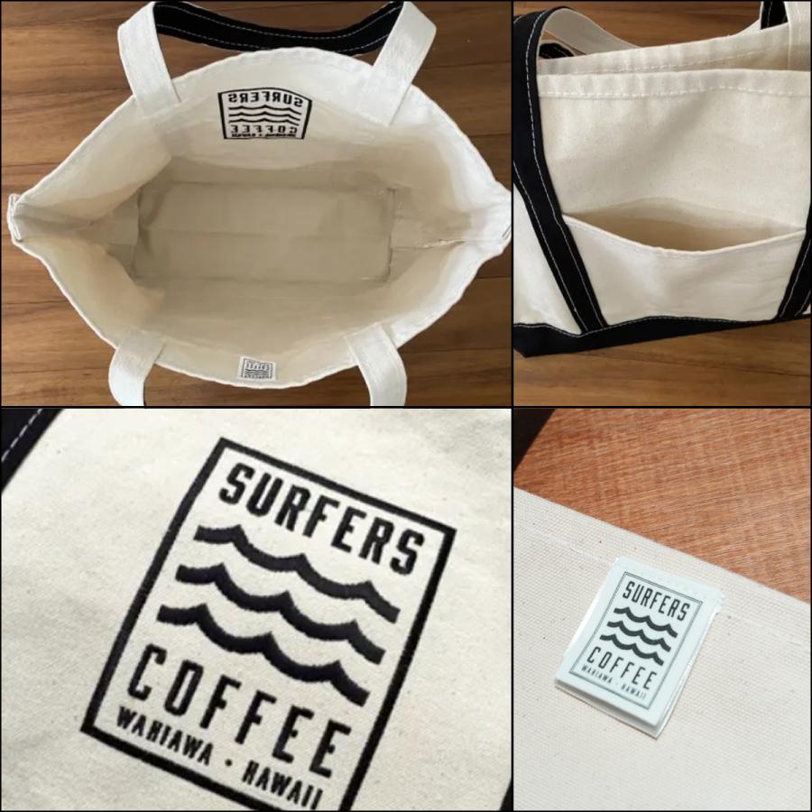Pick the Hawaii SURFERS COFFEE ヘビーウエイト キャンバスロゴトート 