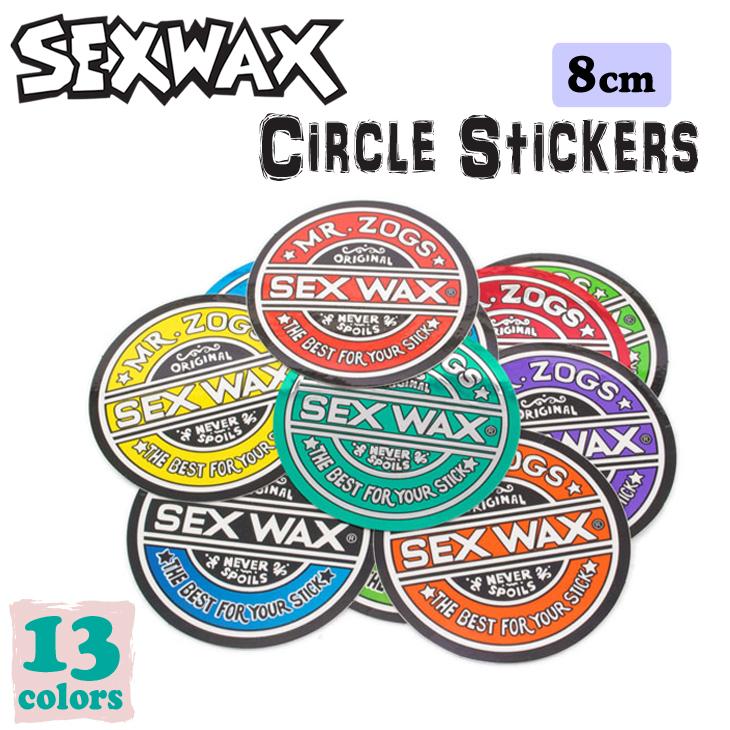 定番から日本未入荷 SEXWAX ギフ_包装 セックスワックス ステッカ− サークル シール CIRCLE ロゴステッカー STICKERS