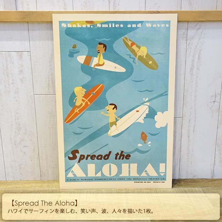 ニック・カッチャー 絵画　アート Nick Kuchar ニックカッチャー Spread The Aloha Art Print Hawaii