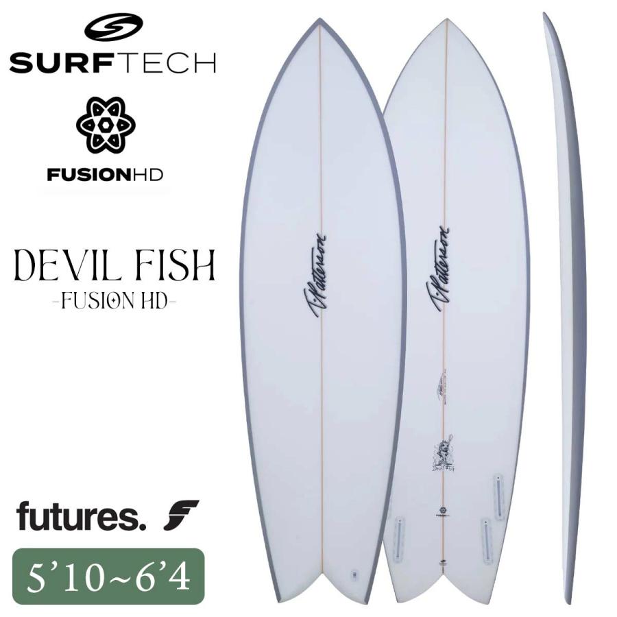 DOC サーフボード　フィッシュ　5'6 26 SURFTECH サーフテック サーフボード DEVIL FISH 5'10〜6'4