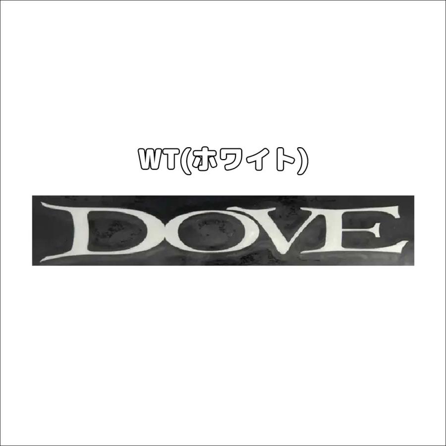 確認用　　　ロゴ カッティングステッカー ホワイト DOVE SURFING WETSUITS ダブ ステッカー Aロゴ カッティングステッカー