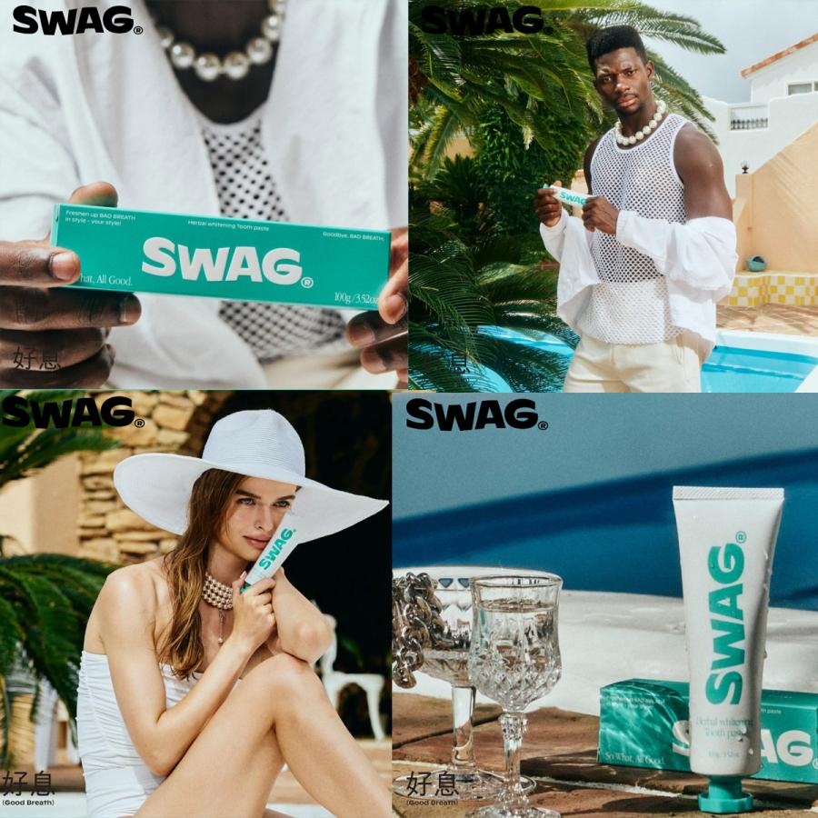 SWAG スワッグ 歯磨き粉 Herbal whitening Tooth paste トゥースペースト 歯磨き 歯周病 虫歯 予防 歯石除去 ...