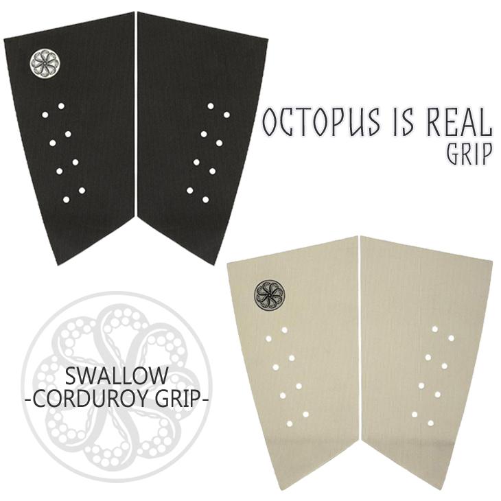 OCTOPUS Swallow デッキパッド トラクション ブラック 黒 パッケージ無し発送】デッキパッド サーフィン OCTOPUS オクトパス