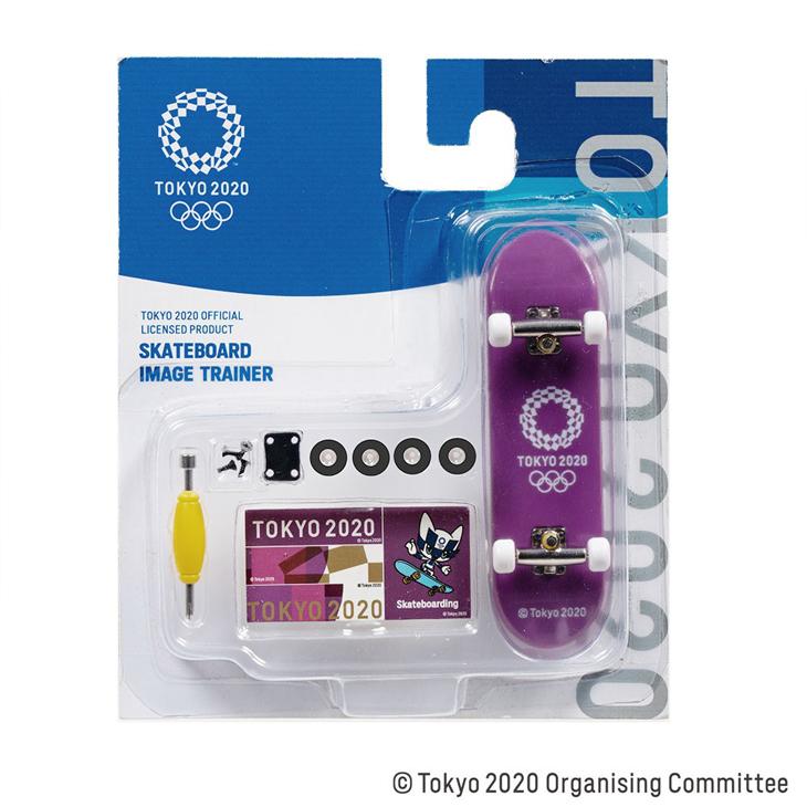 Tokyo 2020 スケートボード 紫 TOKYO2020 スケートボードイメージトレーナー OFFICIAL LICENSED