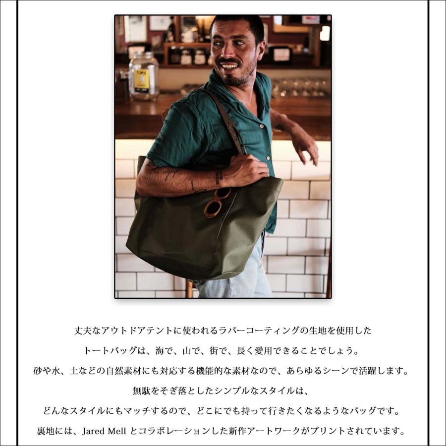 25 Wasabi originals ワサビオリジナル トートバッグ Ten fabric beach tote bag Big 鞄 ビーチバッグ サーフィン 日本正規品_3