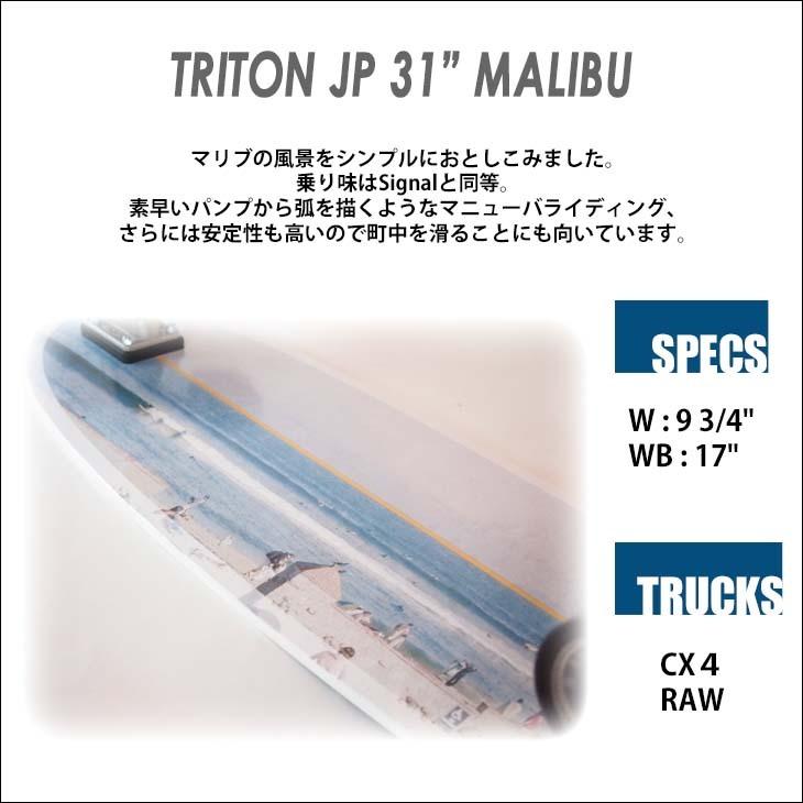 卓越 CARVER カーバー スケートボード TRITON JP トライトン 31” MALIBU マリブ 日本限定モデル サーフスケート CX4 トラック 陸トレ サーフィン練習用 日本正規品