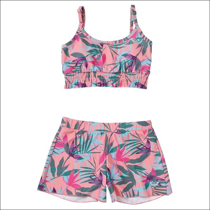 ROXY 22 ロキシー キッズ 水着 ビキニ 3点セット MINI EST.1990