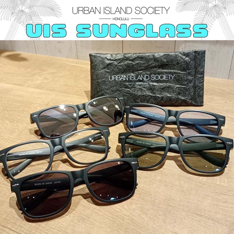 URBAN ISLAND SOCIETY サングラス UIS SUNGLASS 黒ぶち ミラー カラー