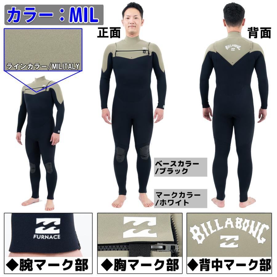 23 BILLABONG ビラボン フルスーツ ウェットスーツ ウエットスーツ チェストジップ バリュー 3×2ミリ 春夏用 メンズモデル 2023年 BD018-007 日本正規品｜stradiy｜12