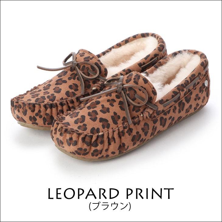 新品 EMU Australia モカシン レオパード シューズ 25cm EMU Australia エミュー オーストラリア モカシン スリッポン