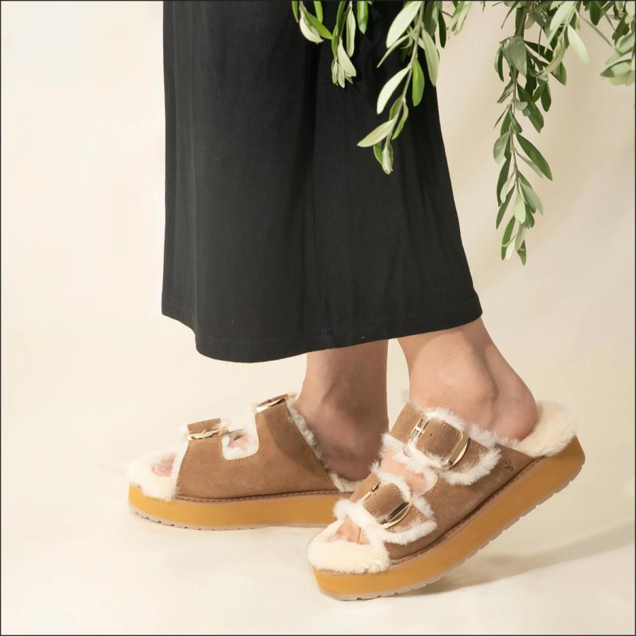 EMU Australia エミュー ファーサンダル サンダル シープスキン シューズ スリッパ 靴 ボア 保温 Cabello 品番 W13264 日本正規品 EMU Australia エミュー ファーサンダル サンダル シープスキン