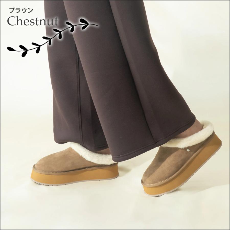 EMU Australia エミュー スリッポン 厚底 ムートン ブーツ シープスキン シューズ 靴 ボア 保温 Virginia Flare 品番 W13294 日本正規品 EMU Australia エミュー スリッポン 厚底 ムートン ブーツ シープ