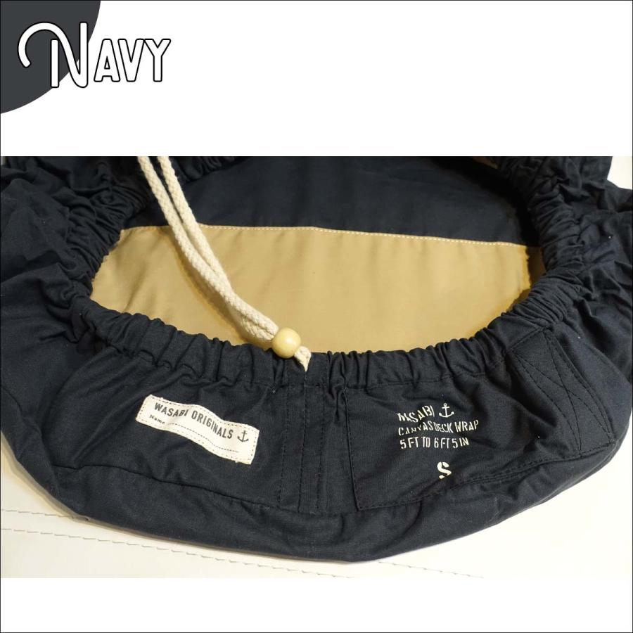 Wasabi originals ワサビオリジナル デッキカバー Baby canvas deck wrap L 8'6 〜 10'4