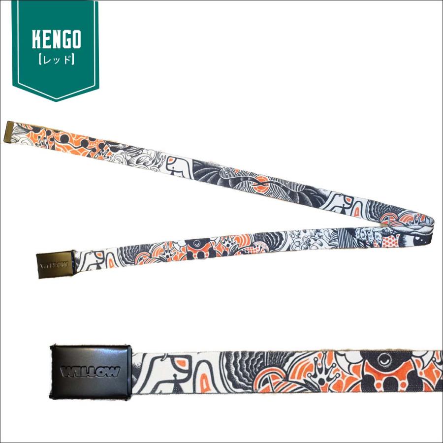 WILLOW ウィロー ベルト N.SPANDEX BELT 小物 ロゴ入り スキー スノボ