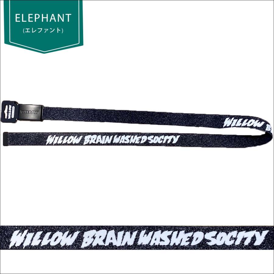 WILLOW ウィロー ベルト N.SPANDEX BELT 小物 ロゴ入り スキー スノボ