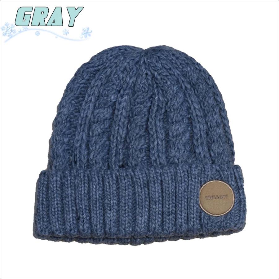 24/25 WILLOW ウィロー ビーニー ROCK 帽子 ニット帽 スキー 裏起毛
