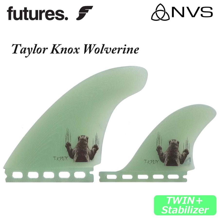 futures. NVS フィン Taylor Knox Wolverine Twin＋Stabilizer ツイン