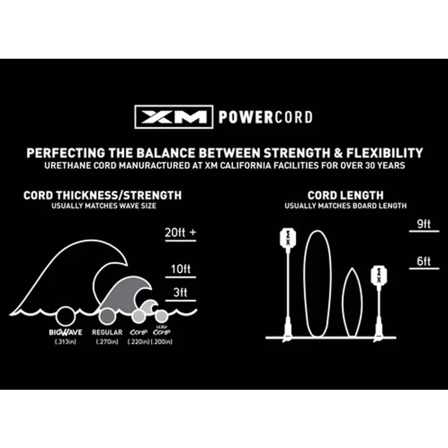 XM リーシュコード リーシュ レギュラー REGULAR 9ft SURF MORE Surf