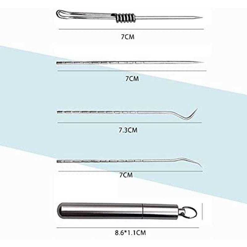 爪楊枝ケース ポータブル チタン合金 爪楊枝入れ 軽量 携帯 ピルケース キーホルダー 容器 耐湿防圧 小物入れ ボックス アウトドア 野外｜strageriku｜07