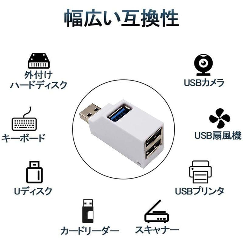 USBハブ 3ポート USB3.0＋USB2.0コンボハブ 超小型 バスパワー usbハブ USBポート拡張 高速 軽量 コンパクト 携帯便  :20220117185533-00778:ストレージリク - 通販 - Yahoo!ショッピング