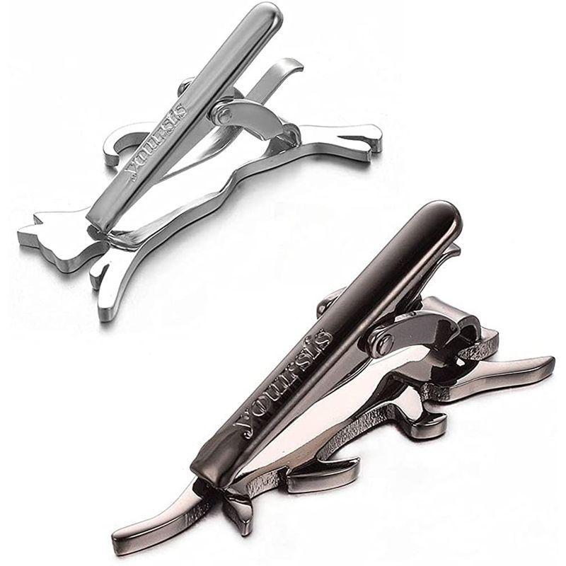 特価キャンペーン Yoursfs ネクタイピン 猫 セット 2本 ブラック シルバー かわいい ねこ おしゃれ おもしろ ユニーク ネクタイ ピ Heartlandgolfpark Com