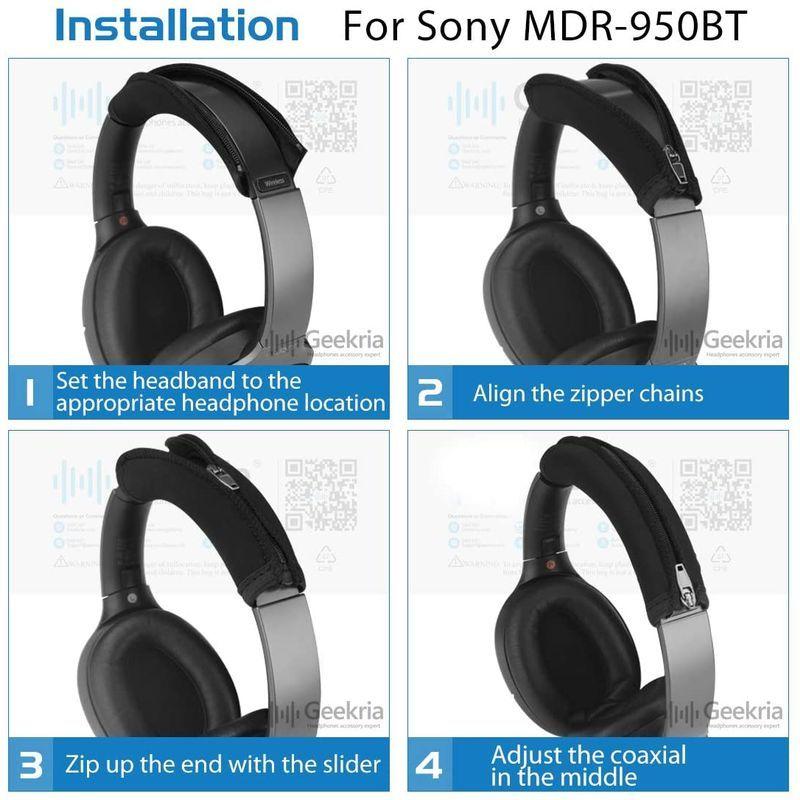 Geekria ヘッドバンドカバー 交換用 SONY WH-1000XM4 WH-1000XM3 WH-1000XM2 WH-XB910N｜strageriku｜07