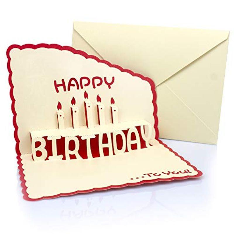 バースデーカード 誕生日カード 立体 グリーティングカード 和風 お誕生日 プレゼント メッセージ お祝い カード ポップアップカード ストレージリク 通販 Yahoo ショッピング