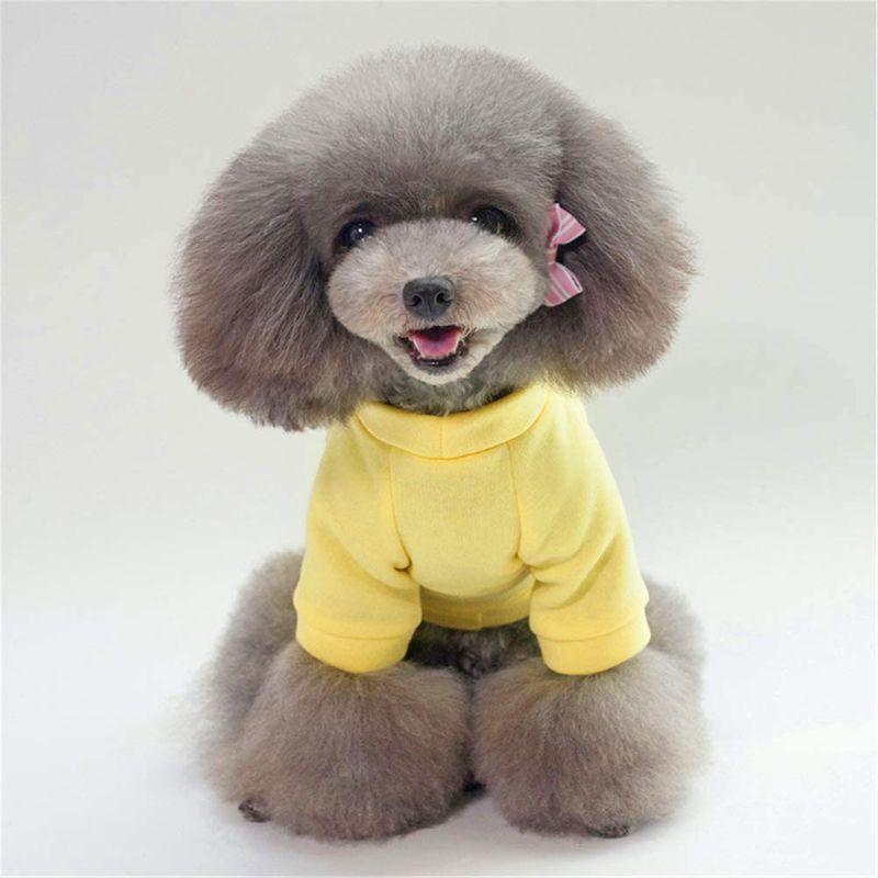 楽天ランキング1位 犬小屋 屋外サークル Liboyixi冬のペット暖かい服厚い綿の服秋と冬のかわいいファッション衛生服中小ペット服 S 浅い黄 Www Threeriversofs Com