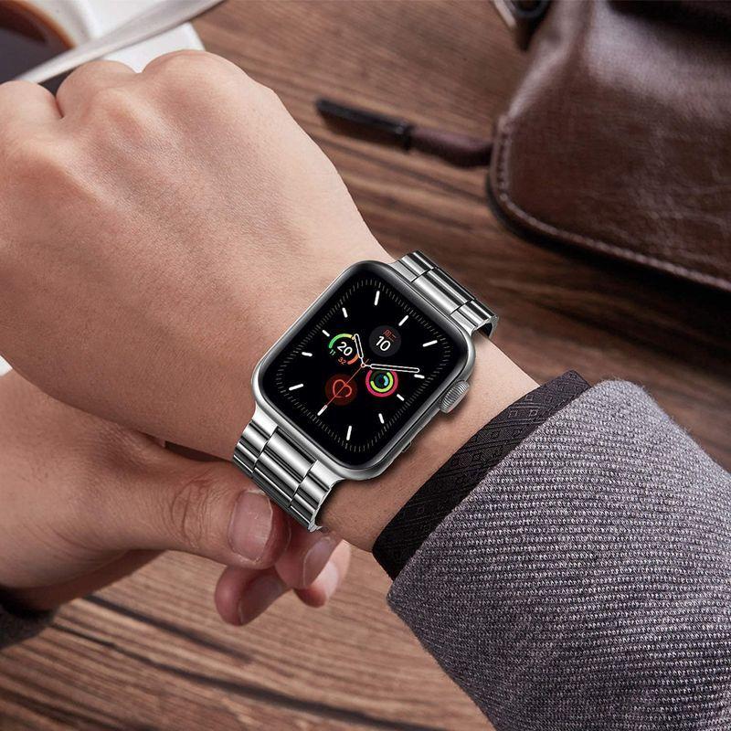 2021改良モデルYOFITAR Apple Watch バンド 保護ケース付き ステンレス 