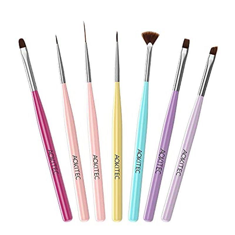 ネイル ブラシ アート ペン 筆 極細 ペイント マニキュア デコ ジェルネイル スクエア セルフネイル