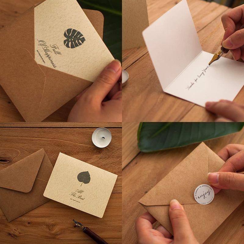 レターセット 便箋 おしゃれ かわいい で クラフト用紙 デザインペーパ メッセージカード 封筒 手紙 手紙セット 招待状 魅了 手紙