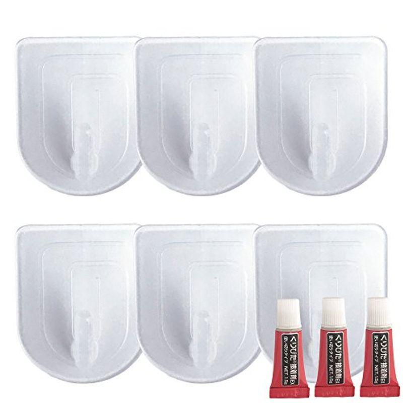 肌触りがいい コンパクトフック くりぴたフック壁紙用 S 透明 6セット 耐荷重500g 止め金具 フック Www Sustentec Com Br