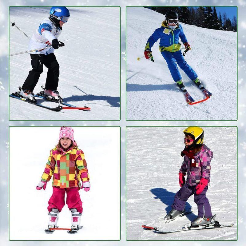 スキーバンジー 固定 スキー板 クリップ 赤だ 14*7*1cmのサイズ スキーチップコネクタ スキー板 簡単スキートレーニング 初心者向け  :20220204162218-00427:ストレージリク - 通販 - Yahoo!ショッピング
