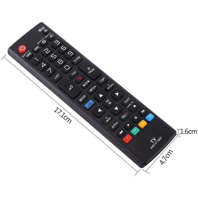 LGテレビリモコン 交換用 リモートコントローラ ABS 耐摩耗性 耐久性 軽量 省エネ 黒 AKB73715601 :20220206014536-00940:ストレージリク 通販 Tihebeyan LGTVリモコン スマートテレビリモコン