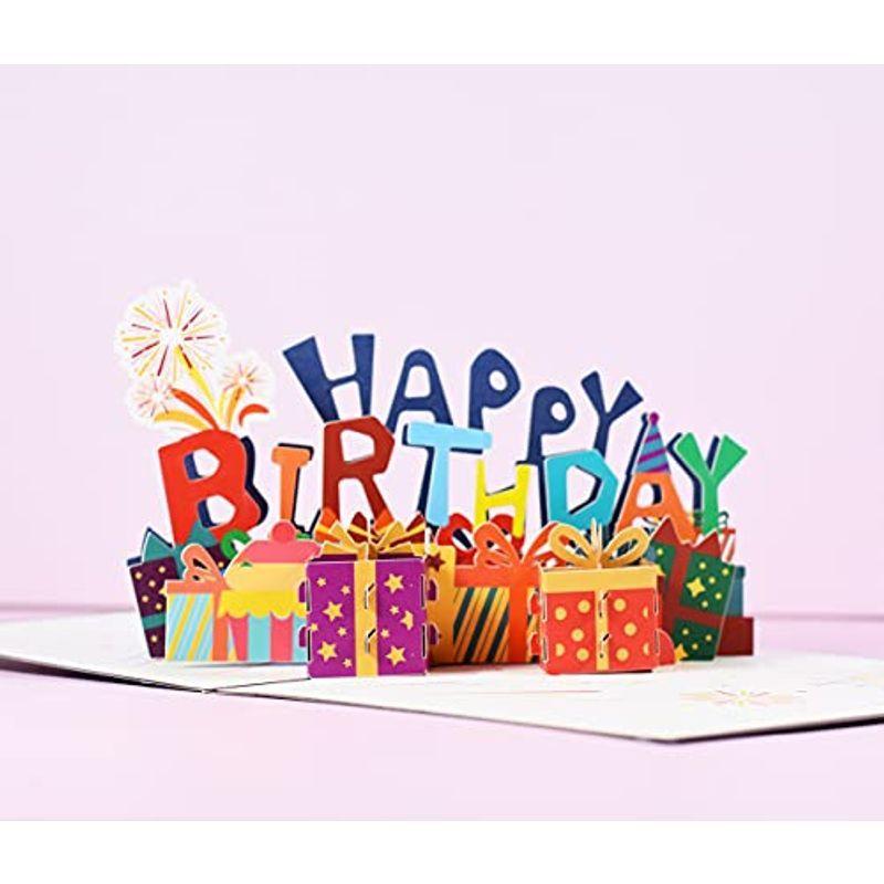 バースデーカード 誕生日カード Happy Brithday メッセージカード 立体 可愛い 母プレゼント 封筒やメッセージカード付き 007 ストレージリク 通販 Yahoo ショッピング