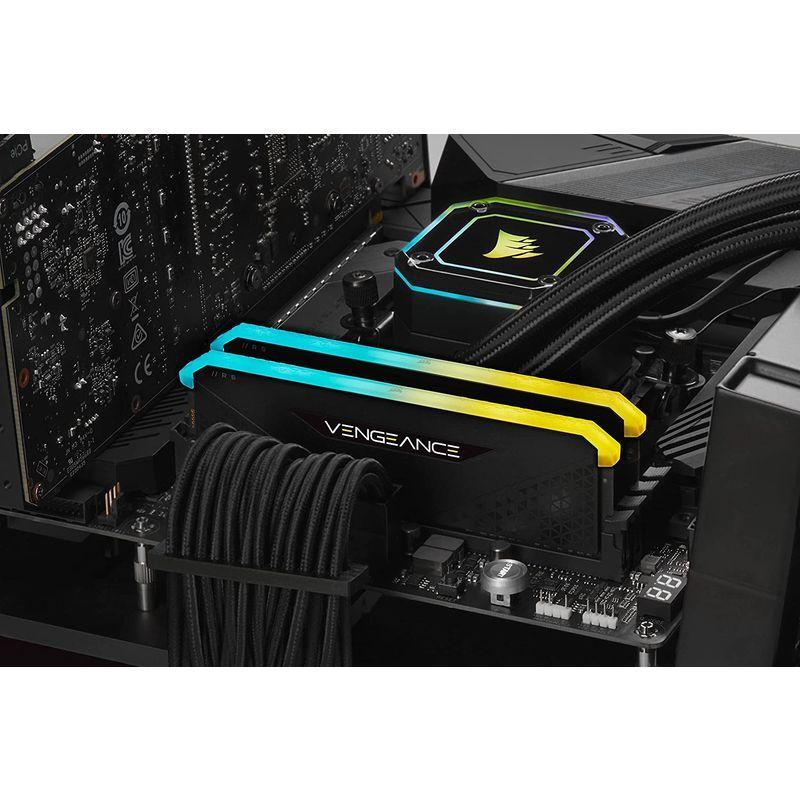 CORSAIR DDR4-32GB 3200MHz CL16 デスクトップPC用メモリ VENGEANCE RGB RS 32GB 16G｜strageriku｜02