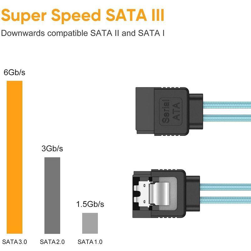 SATA IIIケーブル, CableCreation 五本入れ 18インチSATA III 6.0 Gbps 7ピン(メス) - (メ  :20220208020343-00735:ストレージリク - 通販 - Yahoo!ショッピング