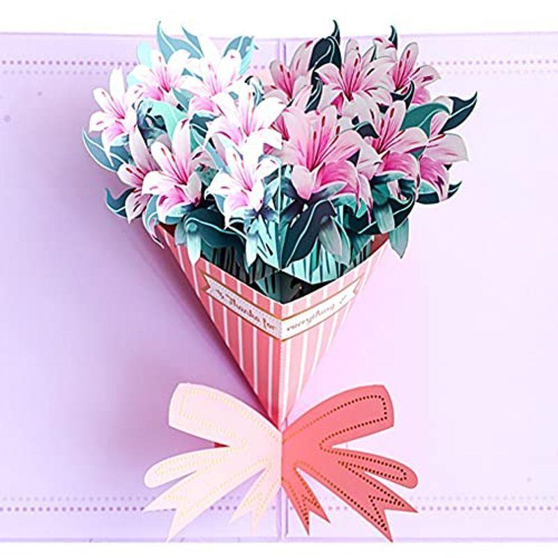 Paper Spiritz 蝶、花３Ｄ立体カードグリーティングカード誕生日、記念日、感謝状、結婚祝い whpaqYtjD7 