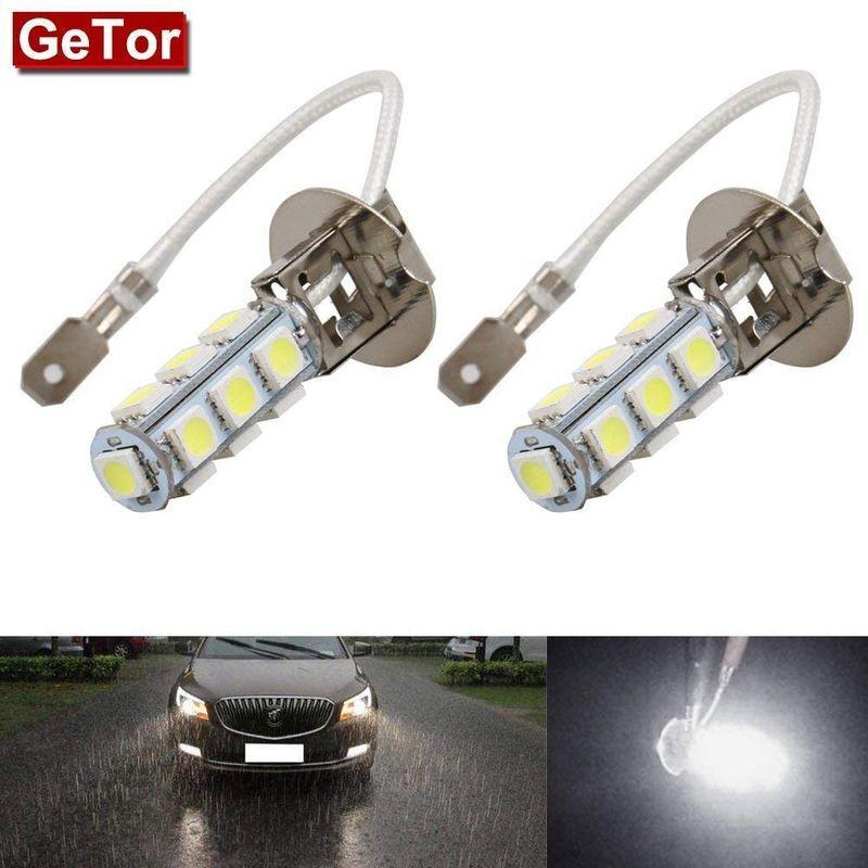 GeTor 2個セット24V H3 13連SMD 5050チップ搭載 LED フォグランプ 霧灯 高輝度 ホワイト 白 最大65%OFFクーポン GeTor 2個セット24V H3 13連SMD 5050チップ搭載 LED フォグランプ 霧灯 高輝度 ホワイト 白 最大65%OFFクーポン