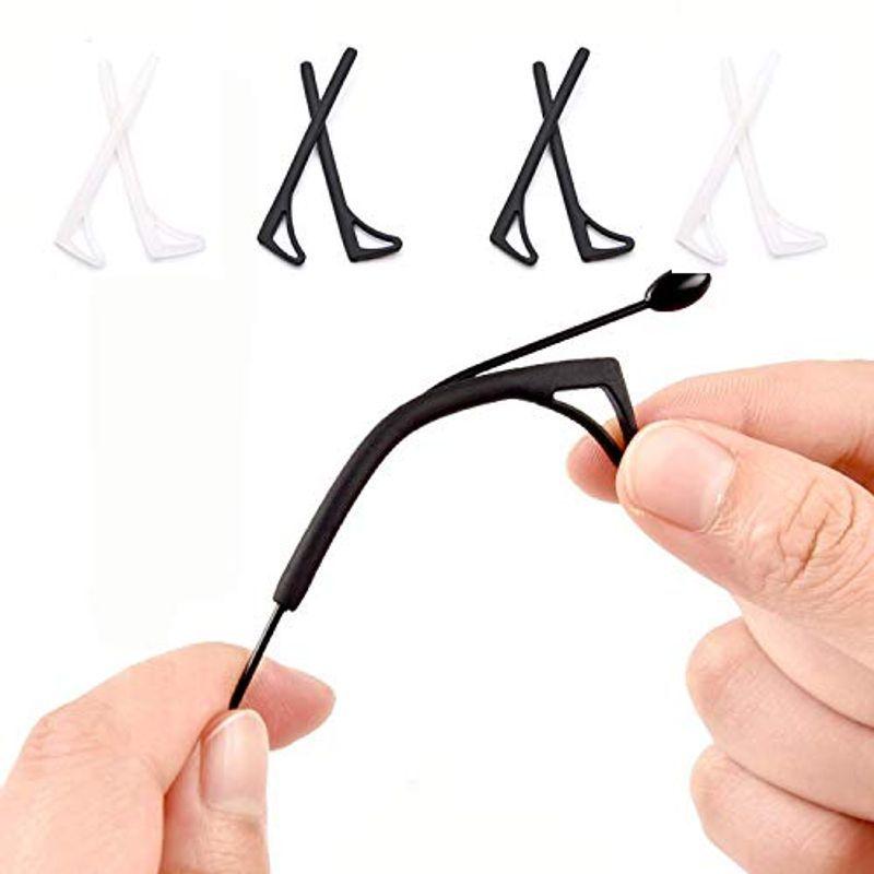 半額 めがね固定 メガネ固定 ロック 滑り止め すり落ち防止 耳フックメガネ アクセサリー シリコーン素材 男女兼用 スポーツ 眼鏡脚直径5 12